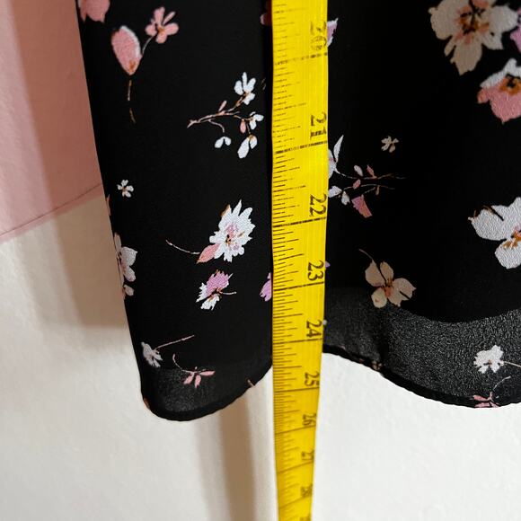 Black Floral Cami Tank Top, Gothic Whimsigoth Coquette Grunge Indie Sleaze Large - Picture 4 of 6